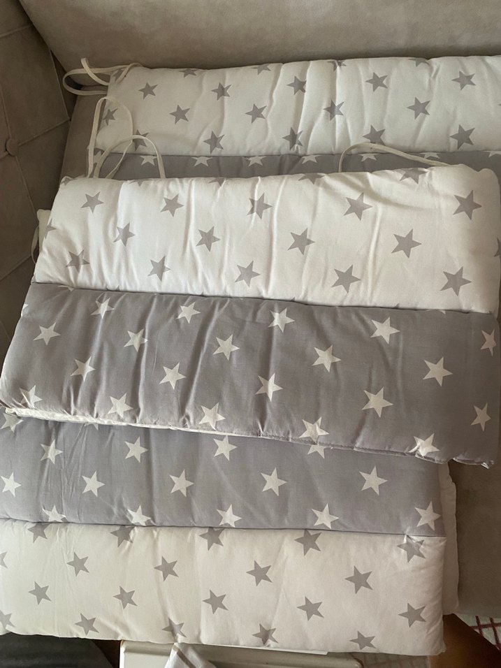 Gri Yıldız Desenli Çocuk Uyku Seti - Görsel 3