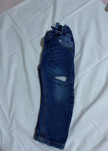 Erkek Çocuk Koyu Mavi Bol Kesim Kot Pantolon - Görsel 3