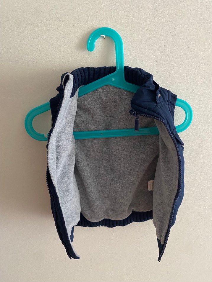 Erkek Çocuk Lacivert Fermuarlı Yelek 86cm - Görsel 3