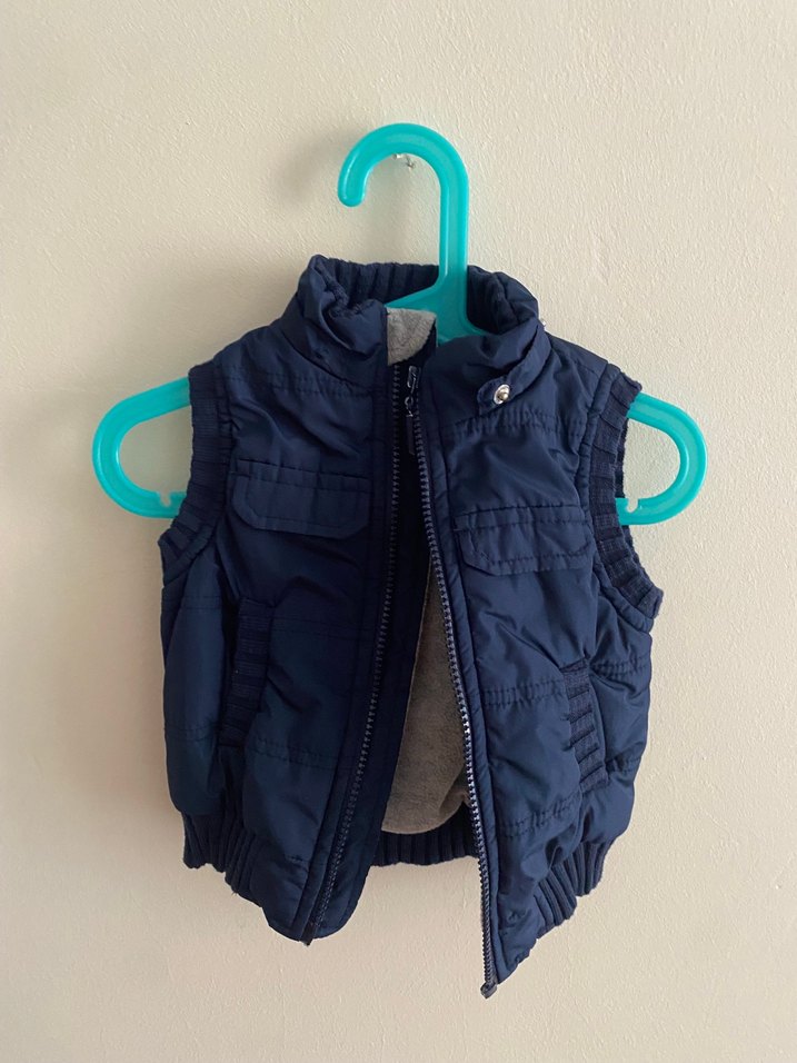 Erkek Çocuk Lacivert Fermuarlı Yelek 86cm - Görsel 4