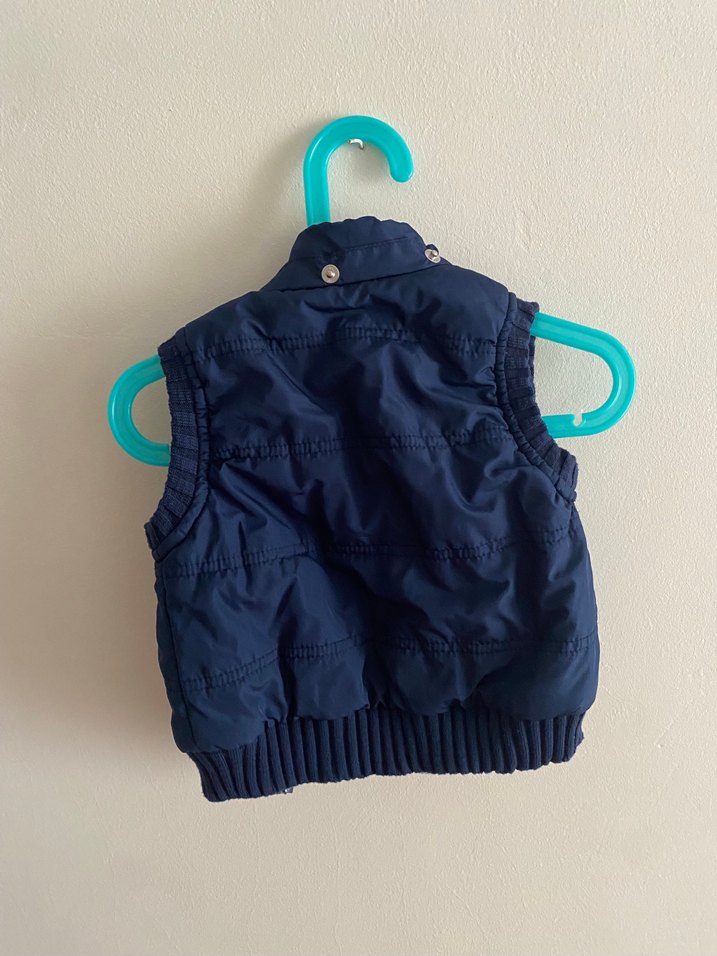 Erkek Çocuk Lacivert Fermuarlı Yelek 86cm - Görsel 2