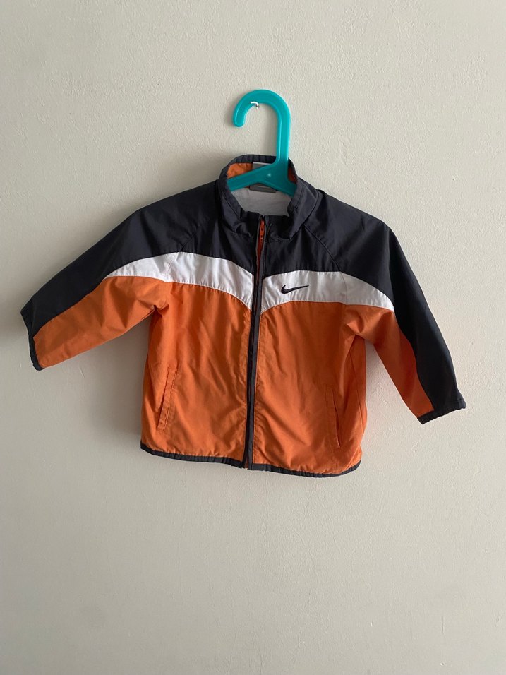 Turuncu Erkek Çocuk Fermuarlı Yağmurluk - Görsel 3