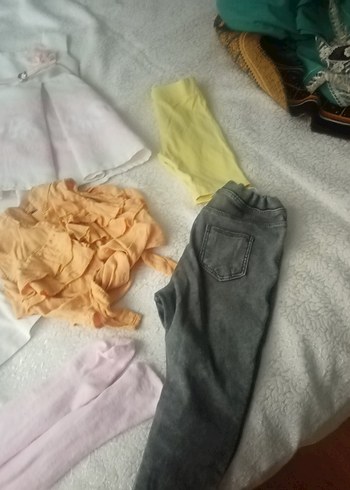 18-24 Ay Beden çeşitli Renk Kız bebek toplu elbiseler resimlerde görüldüğü gibi