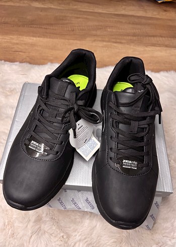 Siyah Bağcıklı Su Geçirmez Unisex Spor Ayakkabı - Görsel 3