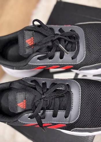 Adidas Gri Kırmızı Unisex Spor Ayakkabı - Görsel 4