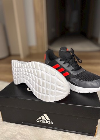 Adidas Gri Kırmızı Unisex Spor Ayakkabı - Görsel 6