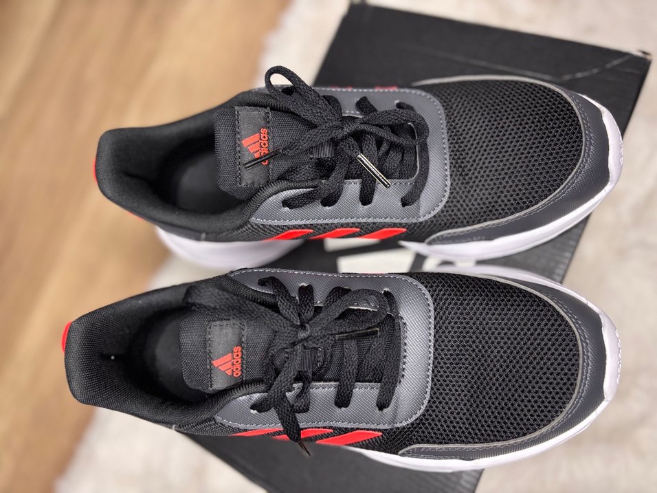 Adidas Gri Kırmızı Unisex Spor Ayakkabı - Görsel 4