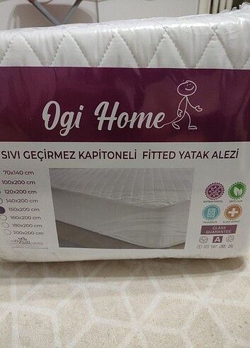 Diğer Ogi Home Sıvı Geçirmez Kapitoneli Fitted Yatak Alezi 