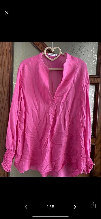 Mango pembe gömlek