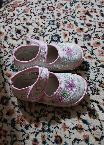 Nakışlı Pembe İlk Adım Kız Ayakkabısı - Görsel 2