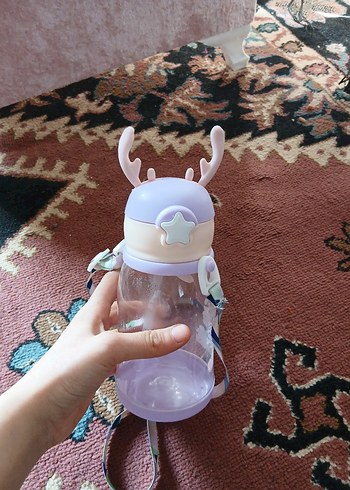 Mor Pastel Çocuk Termos Şişesi - Görsel 2