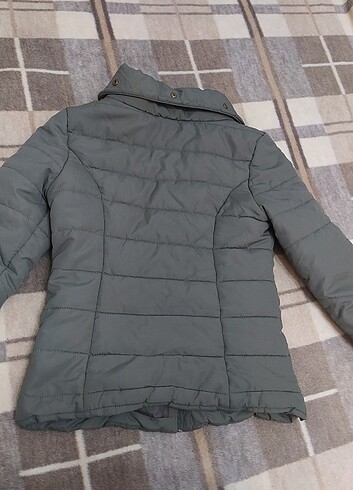 m Beden haki Renk H&M şişme kürklü mont