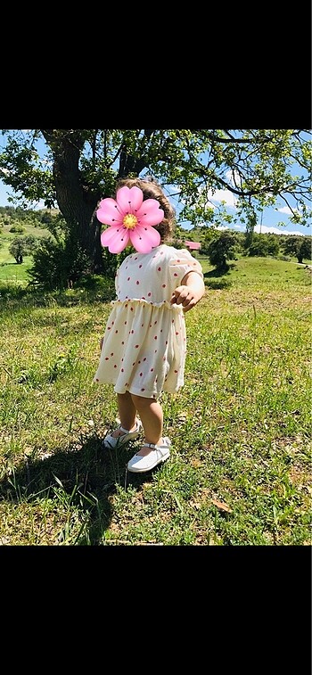 18-24 Ay Beden ten rengi Renk LC Waikiki kız bebek elbise