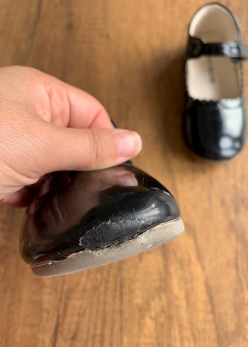 Kız Çocuk Siyah Rugan Tokalı Babet - Görsel 2