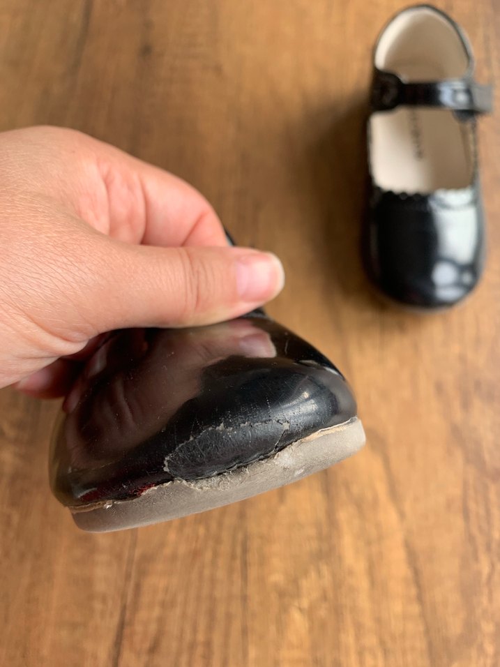 Kız Çocuk Siyah Rugan Tokalı Babet - Görsel 2