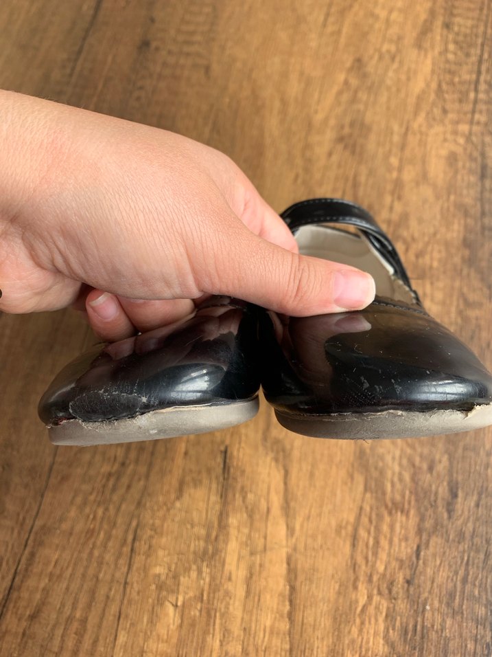 Kız Çocuk Siyah Rugan Tokalı Babet - Görsel 3