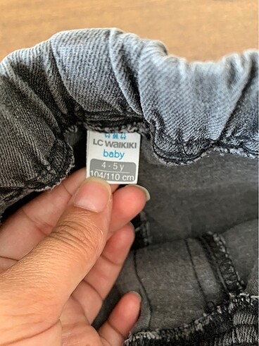 4 Yaş Beden gri Renk Gri kot pantolon