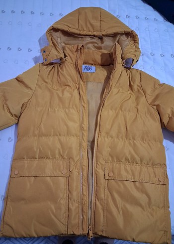 Sarı renk erkek Kışlık Mont - Görsel 2