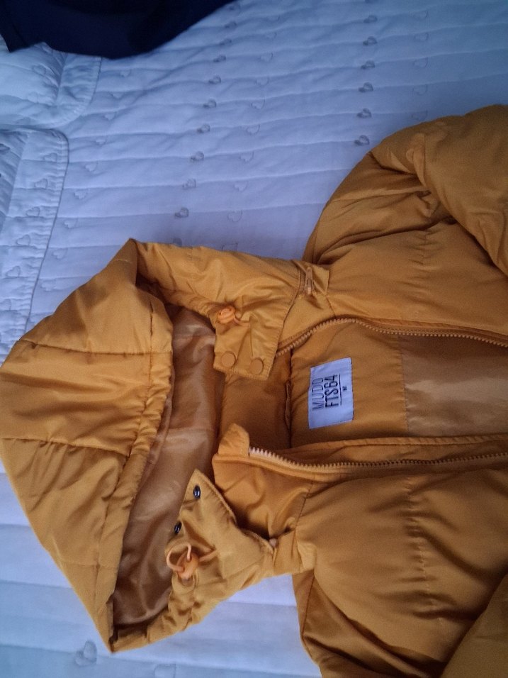 Sarı renk erkek Kışlık Mont - Görsel 3