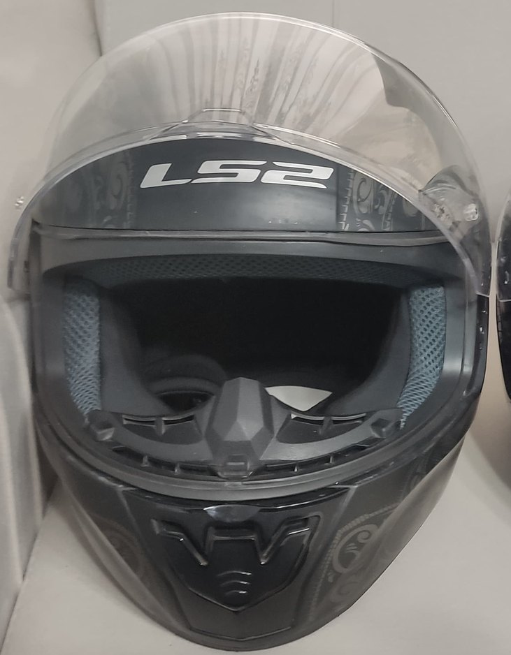 LS2 Rapid II Siyah Baskılı Motosiklet Kaskı - Görsel 3