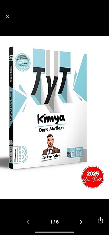Tyt kimya benim hocam görkem şahin