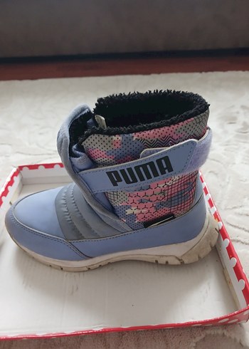 Kız Çocuk Mavi /Lila Desenli Puma Bot - Görsel 5