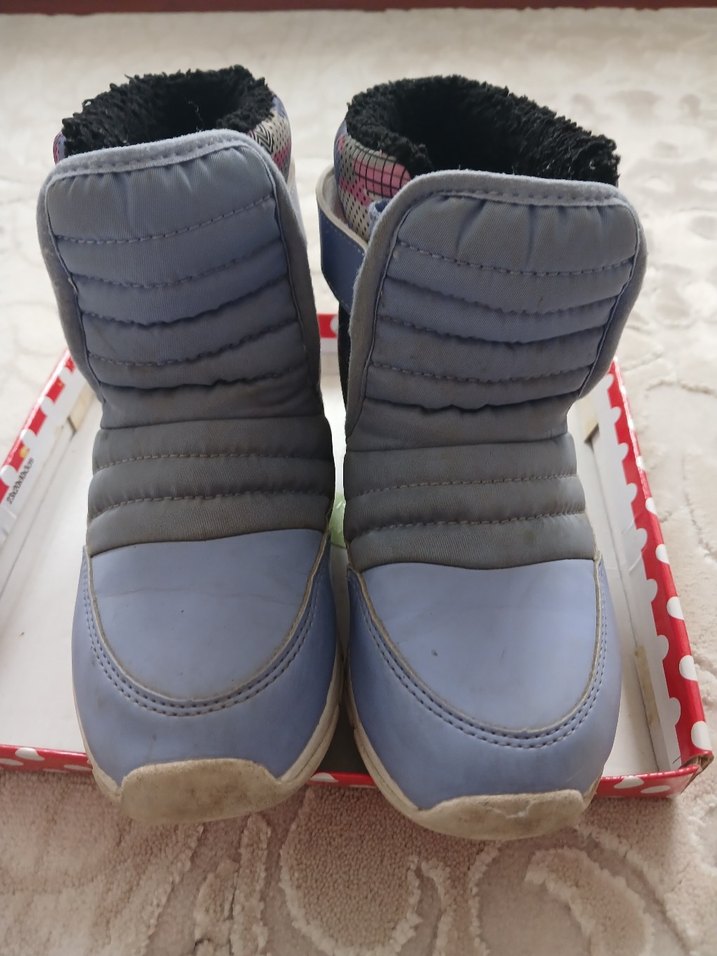 Kız Çocuk Mavi /Lila Desenli Puma Bot - Görsel 4