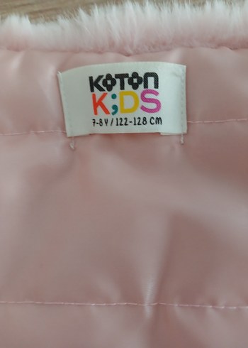 Kız Çocuk Pembe Peluş Yelek - Görsel 3