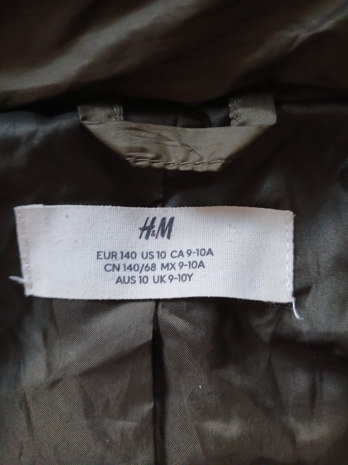 Haki Yeşil,Kapüşonlu Erkek Çocuk İnce Mont - Görsel 3