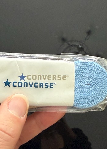 Converce Pastel Mavi Ayakkabı Bağcığı - Görsel 2