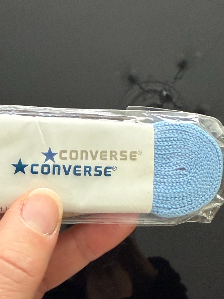 Converce Pastel Mavi Ayakkabı Bağcığı - Görsel 2