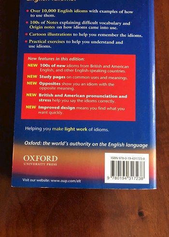 Oxford Idioms İngilizce Öğrenenler İçin Deyimler Sözlüğü - Görsel 2