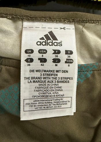 Adidas Baskılı Sarı&Haki&Mavi Bikini - Görsel 4