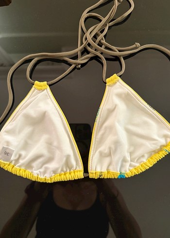 Adidas Baskılı Sarı&Haki&Mavi Bikini - Görsel 6