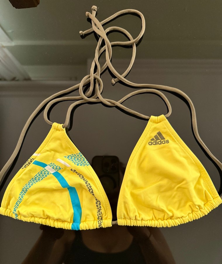 Adidas Baskılı Sarı&Haki&Mavi Bikini - Görsel 3
