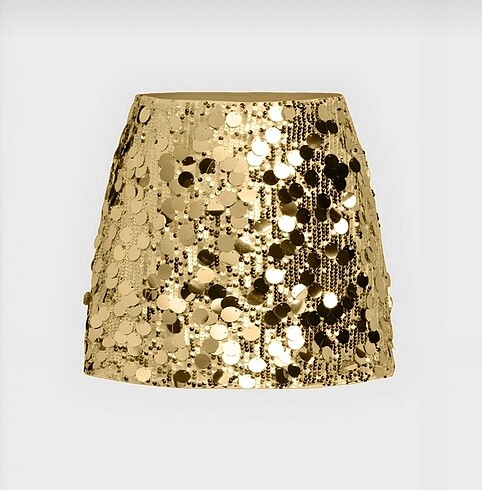 Zara pul payet gold etek