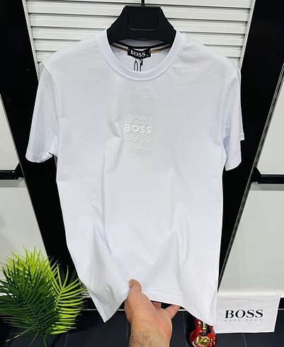 Hugo Boss Beyaz ve Siyah Unisex T-shirt