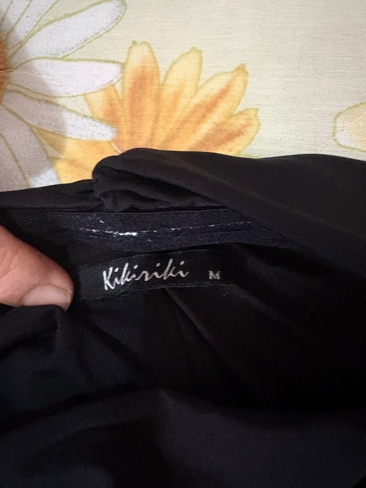 Siyah Straplez Fırfırlı Midi Gotik Abiye Elbise - Görsel 3