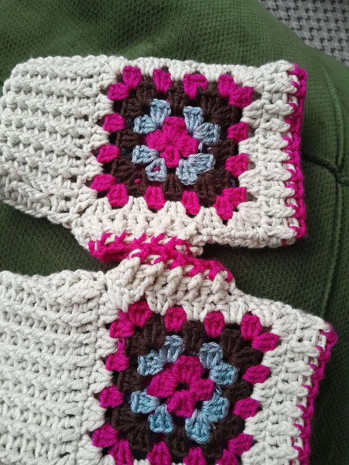 Renkli Örgü Bohem Kadın Eldiveni - Görsel 4