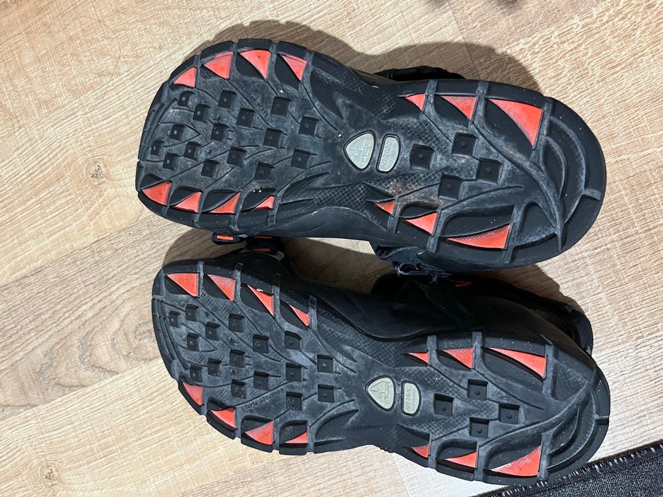 Siyah Erkek Spor Sandalet Velcro Kayışlı - Görsel 2