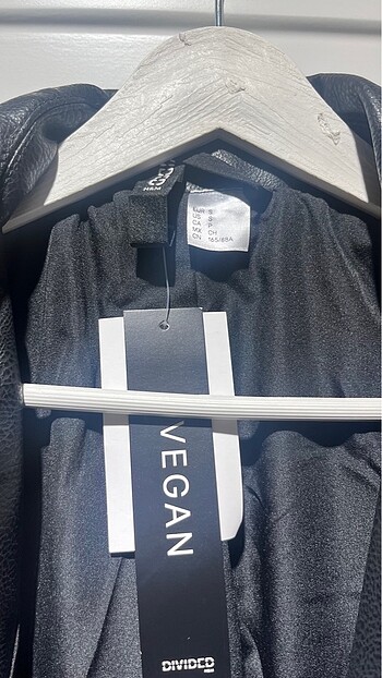 s Beden siyah Renk H&M deri trench
