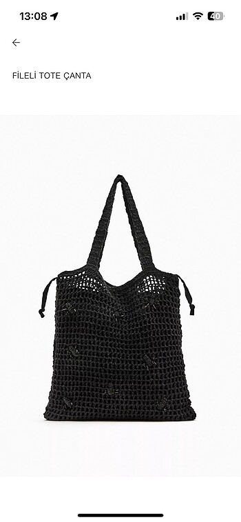 zara file çanta