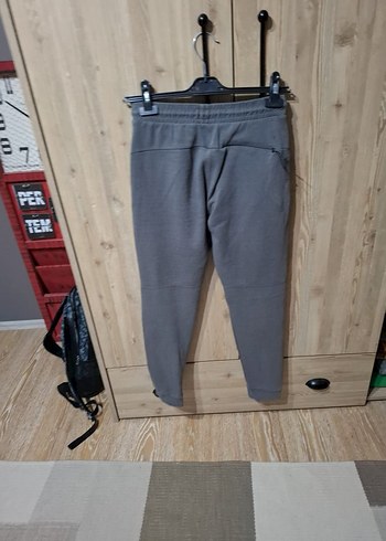 Gri Erkek Belden Bağlamalı Rahat Eşofman - Görsel 2