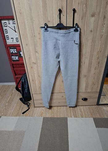 Gri Erkek Fermuarlı Rahat Eşofman Altı - Görsel 2