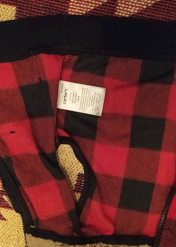 Carter's Carter 's Kırmızı Ekose Fermuarlı Erkek Çocuk Yelek