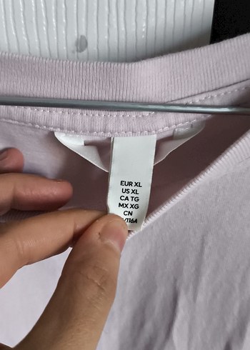 H&M Pembe Pamuklu tişört elbise, Kısa Kollu