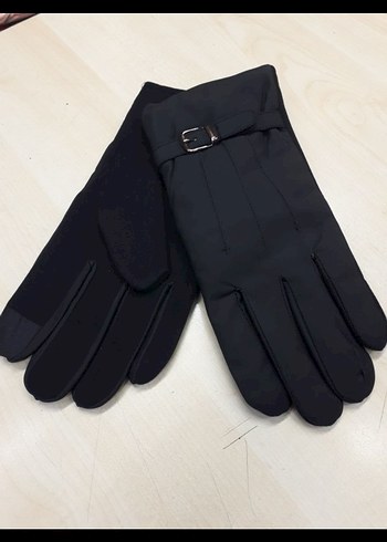 erkek Siyah Polar Biker Eldiveni - Görsel 2