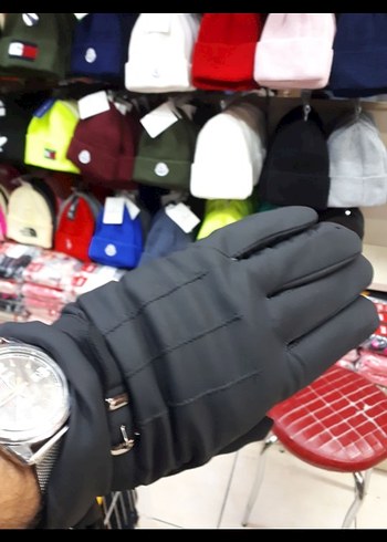 erkek Siyah Polar Biker Eldiveni - Görsel 3