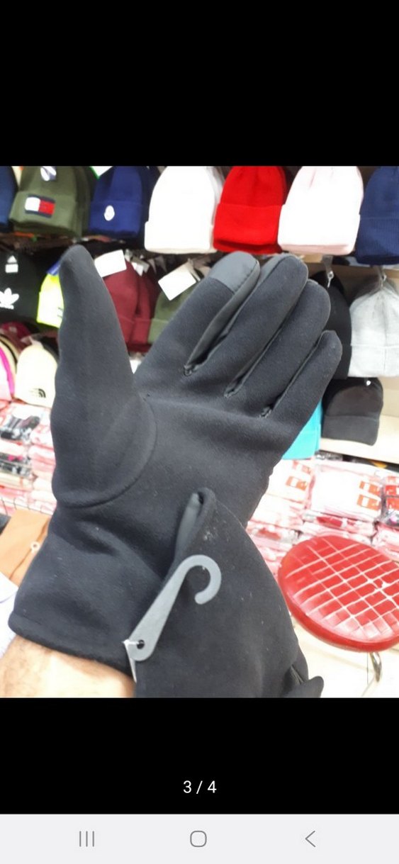 erkek Siyah Polar Biker Eldiveni - Görsel 4