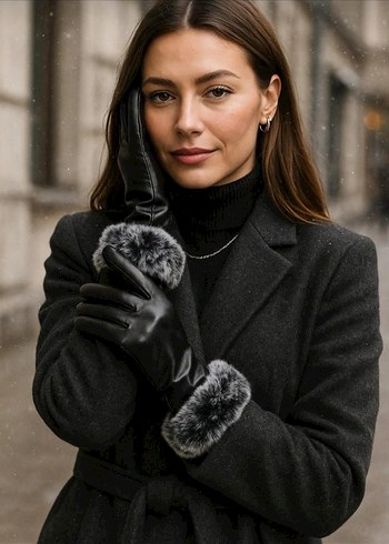 kpt bayan suni deri eldiveni - Görsel 2